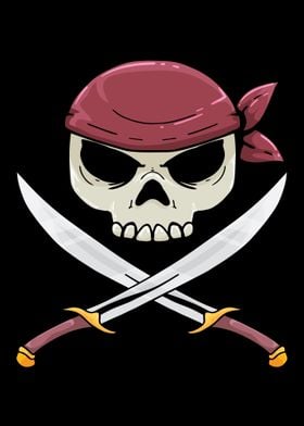 Pirate Jolly Roger Cross S