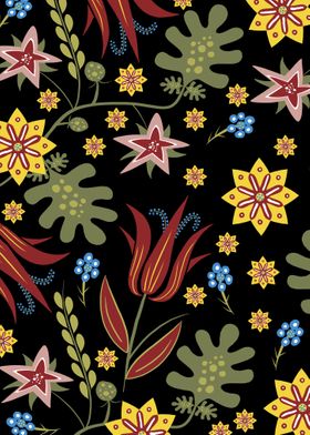 Stylised Bohemian Floral
