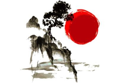 Japanese art drawing