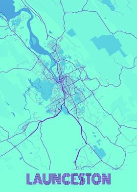 Launceston Galaxy City Map