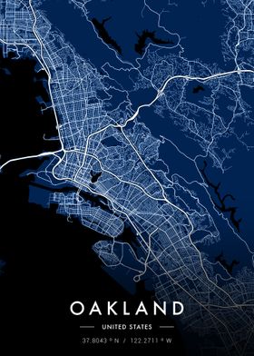 Oakland City Map Blueprint