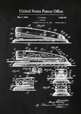 113 Stapler Patent Print