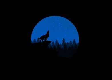 Silhouette Wolf