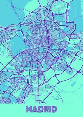 Madrid Galaxy City Map