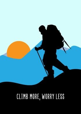 Mountain Hiker Wall Decor