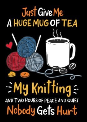 Knitting Knitter Yarn Tea