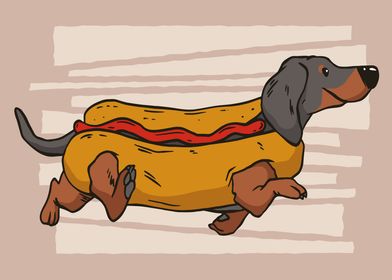 HOT DOG ANIMAL DESIGN' Poster by Bombdesign | Displate