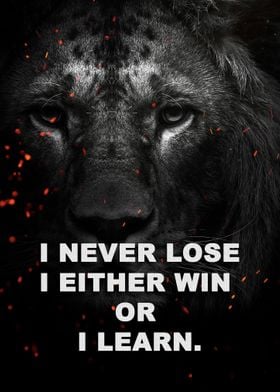 wild lion face Motivation 