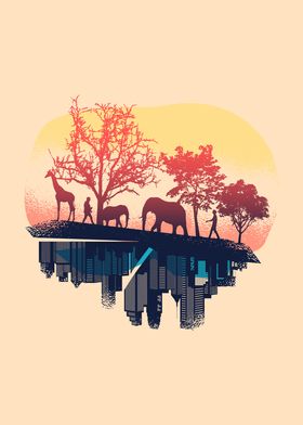 Nature City Elephants Gift