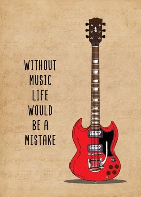 Music Guitarist Wall Art