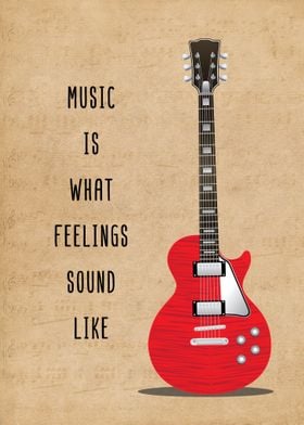 Music Guitarist Wall Art