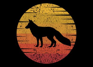 Fox Retro Sunset Fox Wild 