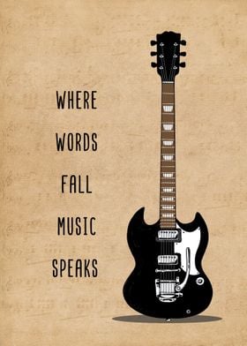 Music Guitarist Wall Art