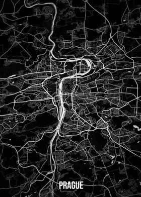 Prague dark map