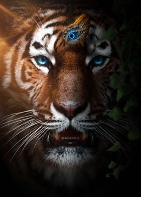 wild Magical TIGER face