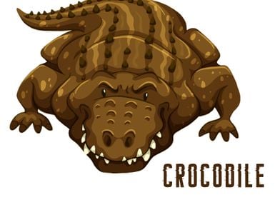 crocodile vector cute