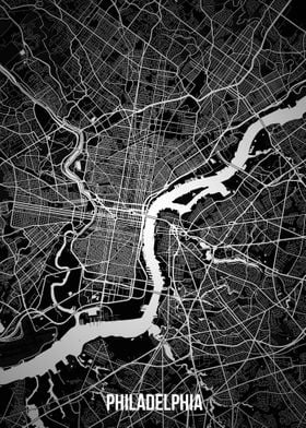 Philadelphia dark map