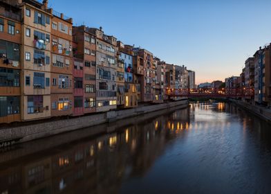 Girona City Skyline