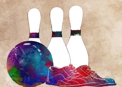 Bowling sport art