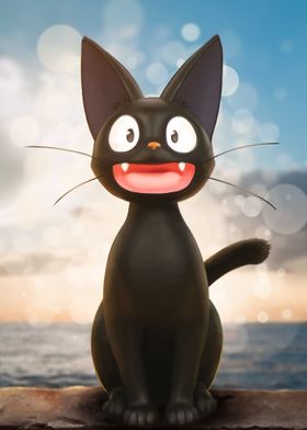 Cute black cat