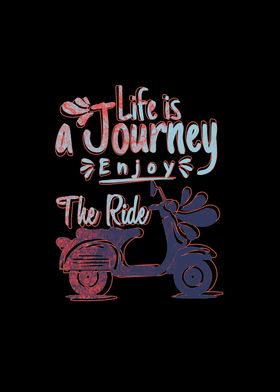 Life is a journey rust art