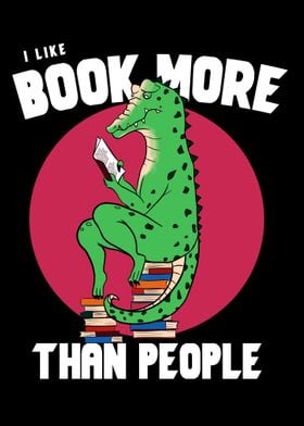 I like book more than 