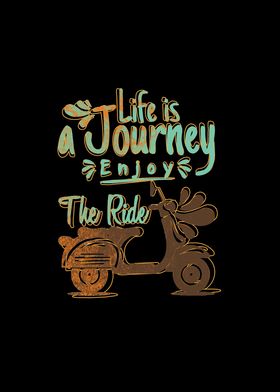 Life is a journey rustic