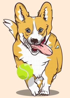 Cartoon Corgi