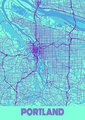 Portland Galaxy City Map