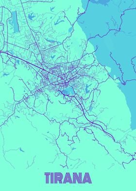 Tirana Galaxy City Map