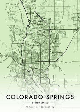 Colorado Springs City Map