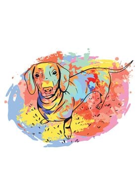 Colorful Sausage Dog Gift