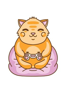 Kawaii Gaming Cat Cute