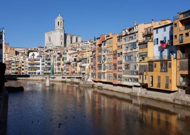 Girona City River View
