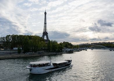 Eiffel Tower from River