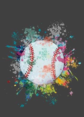 Baseball  Color Explosion