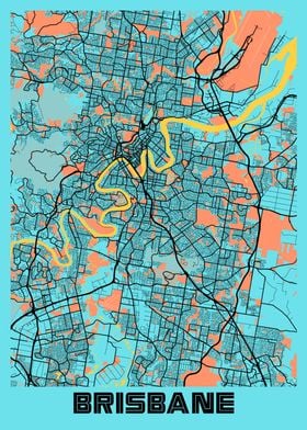 Brisbane Gloria City Map