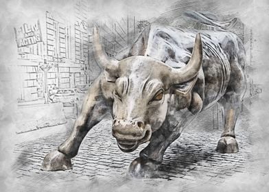 Stock Market Bull 