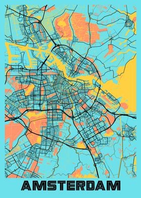 Amsterdam Gloria City Map