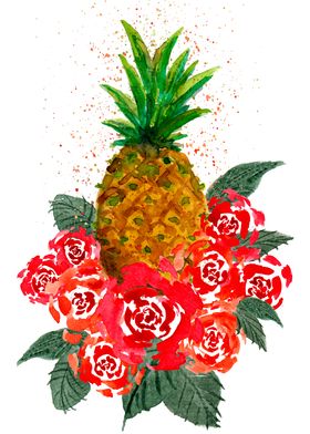 Red Roses and Pineapple