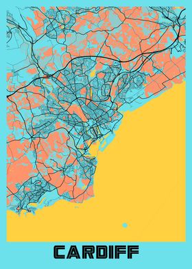 Cardiff Gloria City Map