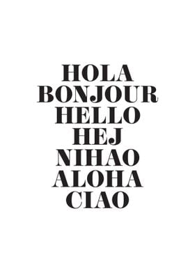 Hello in Different Words