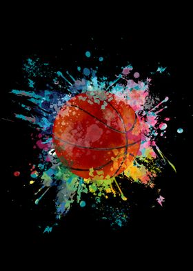 Basketball Color Explosion