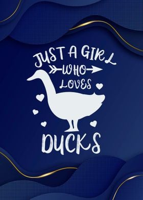 Girl who loves ducks