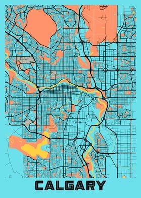 Calgary Gloria City Map