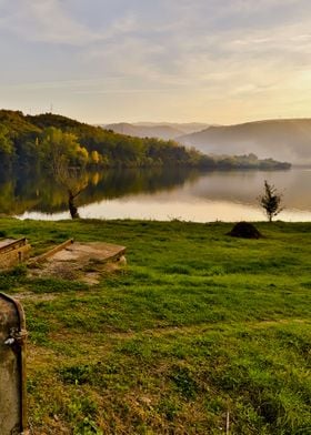 By the lake