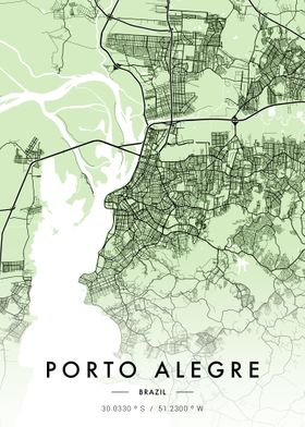 Porto Alegre City Map