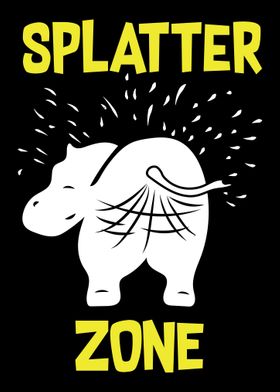 Funny Hippo Zookeeper