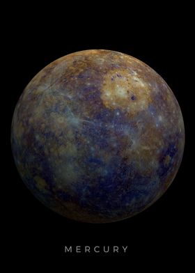 Mercury planet isolated