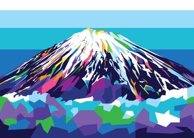 Mount Fuji in WPAP